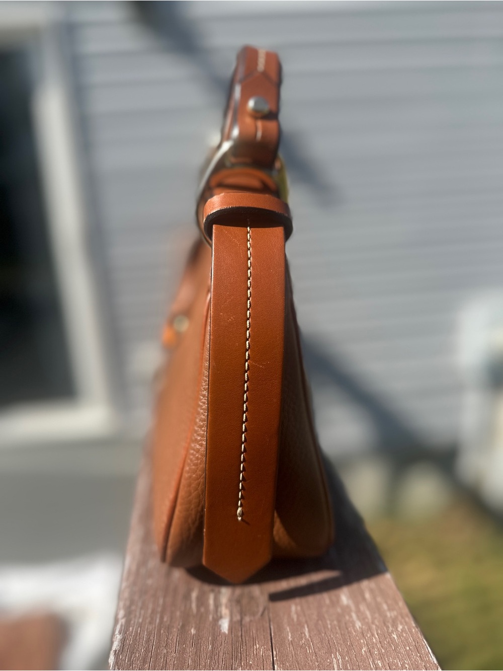 Dooney & Bourke 1975 Anniversary Pebble Grain Baguette Bag - Tan - EUC - Picture 5 of 13
